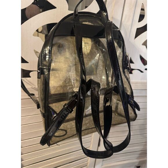 Clear pvc see through jelly MK MIchael Kors Rhea lg backpack bag purse knapsack - Picture 8 of 9